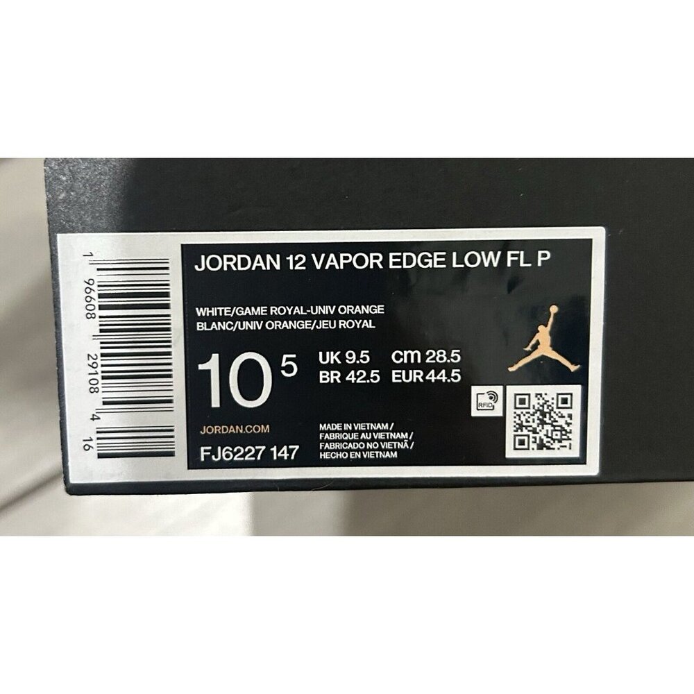 JORDAN 12 VAPOR EDGE LOW FLORIDA GATORS CLEATS PE Size 10.5 - Picture 5 of 5